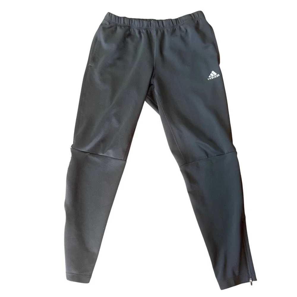 Adidas Response Climalite Running Pants Men Medium Black Tapered Joggers